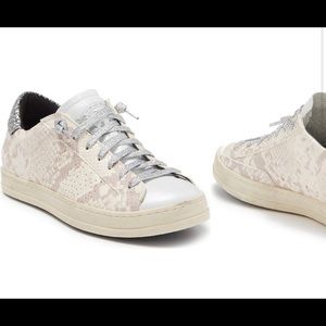 ***SOLD*** P448 JOHN SNAKESKIN LACE UP SNEAKER